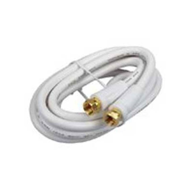 Audiovox CVH612WHR Coaxial Cable, White Sheath