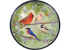 AcuRite Songbird Indoor And Outdoor Thermometer 12-1/2 In. Dia., Black Trim