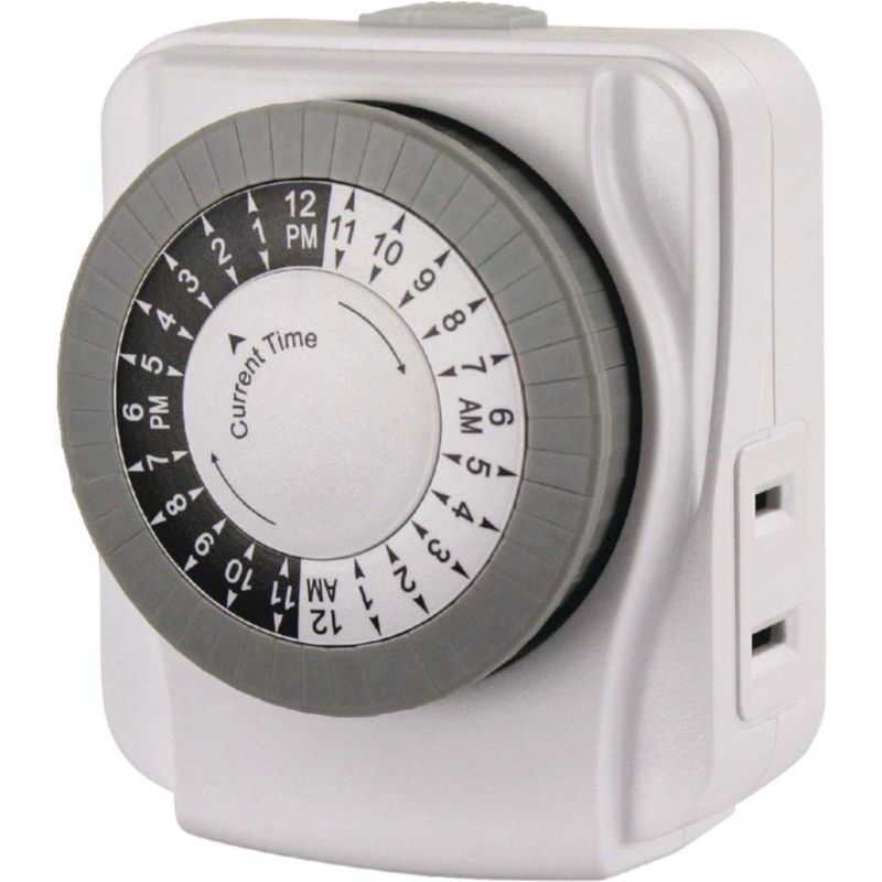 Prime Indoor 24-Hour Mechanical Timer White, 15