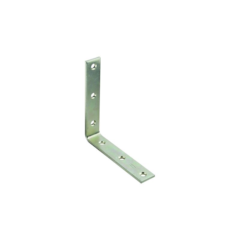 National Hardware 115BC Series N220-160 Corner Brace, 6 in L, 1-1/8 in W, 5.97 in H, Steel, Zinc, 0.19 Thick Material
