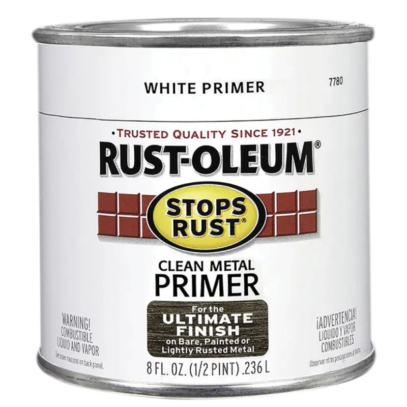 Rust-Oleum 7780730 Primer, Flat, White, 0.5 pt White