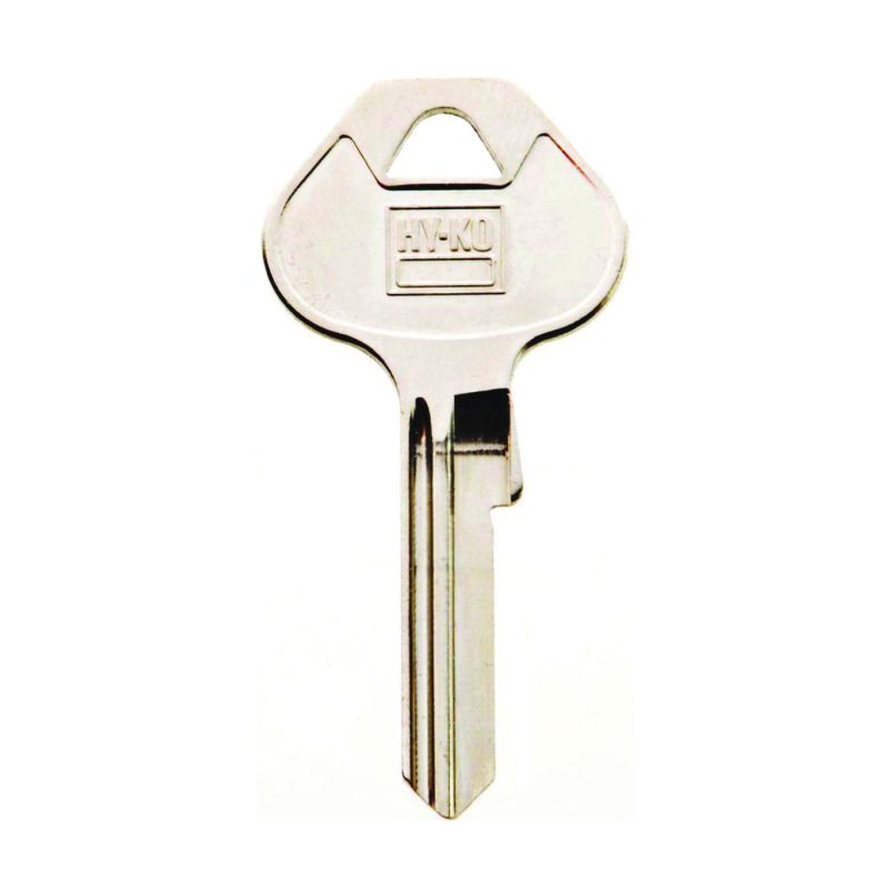 Hy-Ko 11010M70 Key Blank, Brass, Nickel, For: Master Locks and Padlocks (Pack of 10)