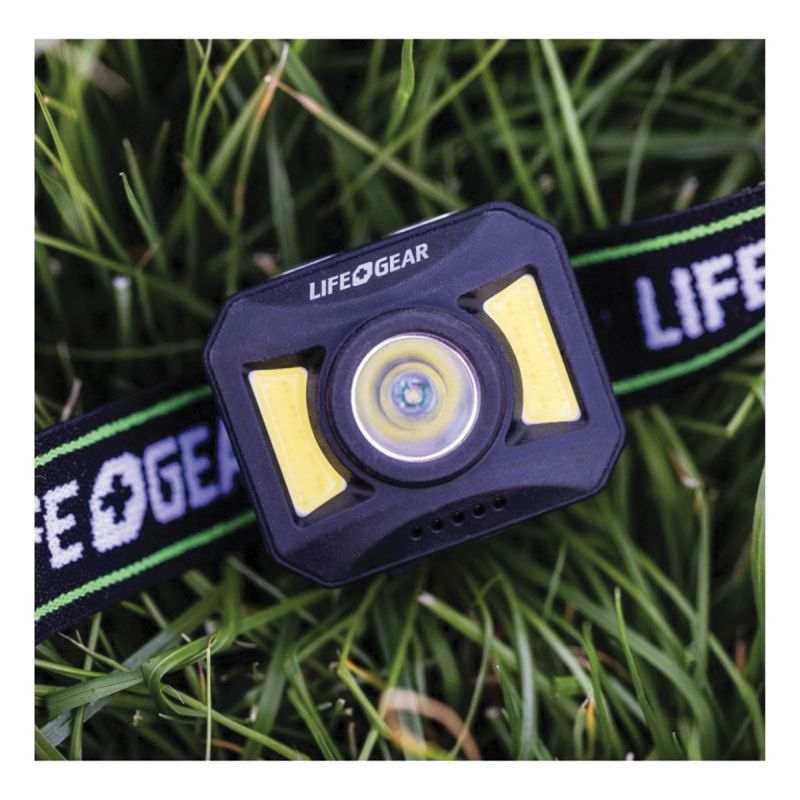 Life+Gear 41-3919 USB Rechargeable Headlamp, 850 mAh, Lithium-Ion, Rechargeable Battery, COB LED Lamp, 300
