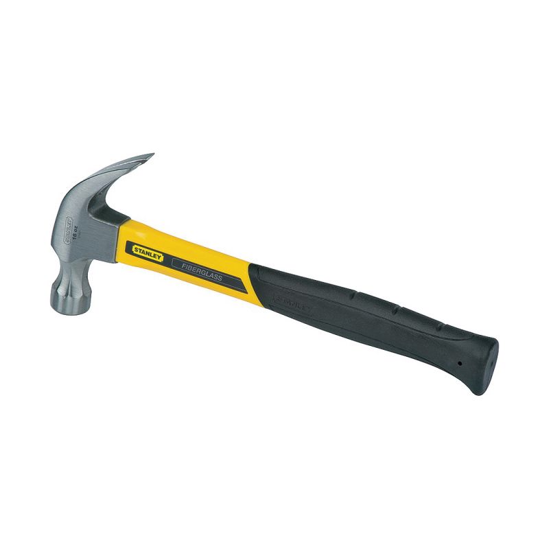 Stanley STHT51512 Nailing Hammer, 16 oz Head, Curved Claw Head, Steel Head, 13 in OAL