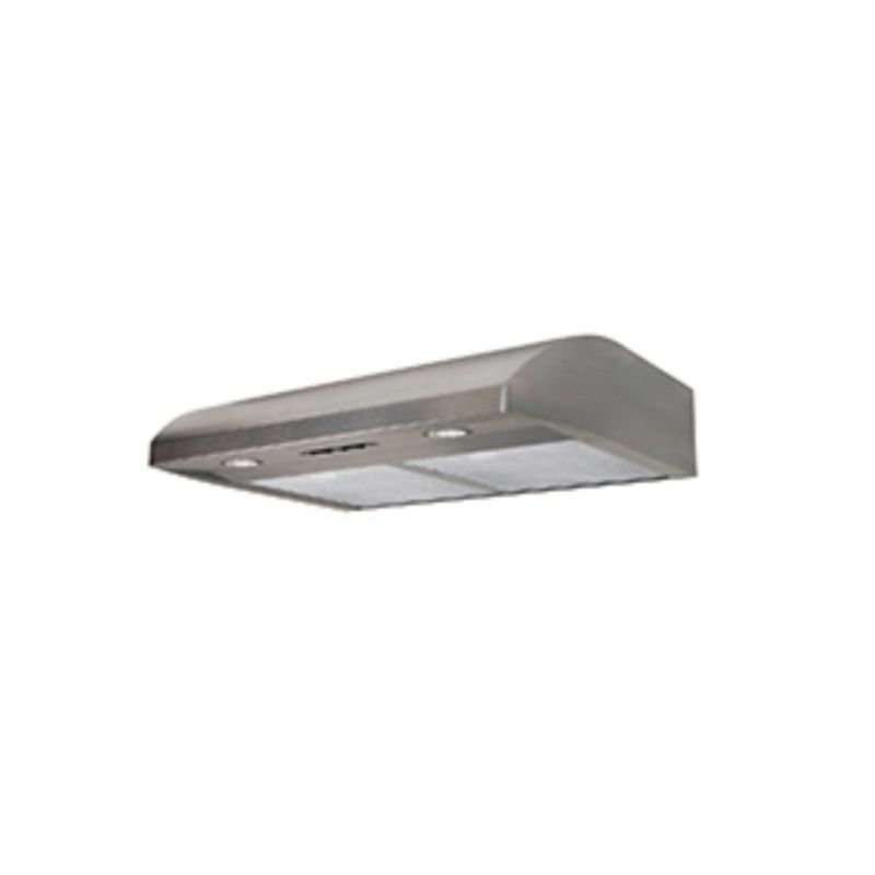 Air King EB Series EB30SS Range Hood, 220 to 250 cfm, 2 Fan, Duct/Ductless Vent, 30 in W, 22 in D, 6 in H