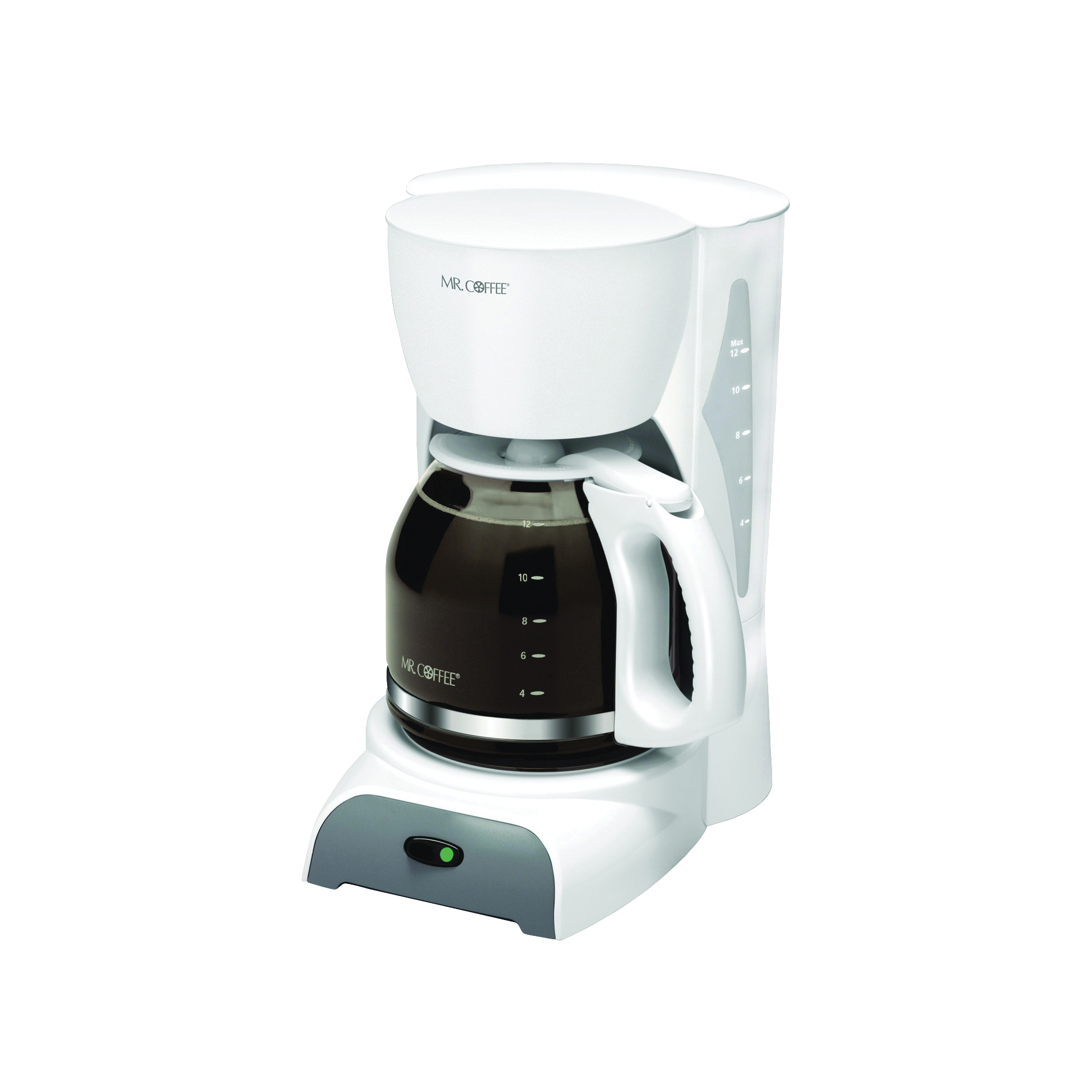 Mr. Coffee 12-Cup Manual Coffee Maker, White 