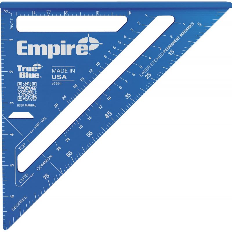 Empire True Blue Laser Etched Rafter Square