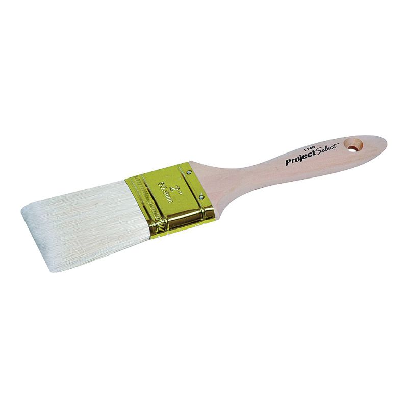 Linzer WC 1140-2 Paint Brush, 2 in W, 2-3/4 in L Bristle, Varnish Handle Natural Handle