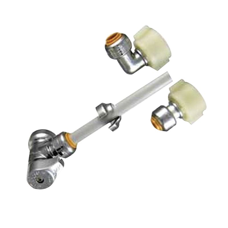 SharkBite 23387 Faucet Kit, Metal, Chrome Plated, For: Copper, CPVC and PEX Pipes