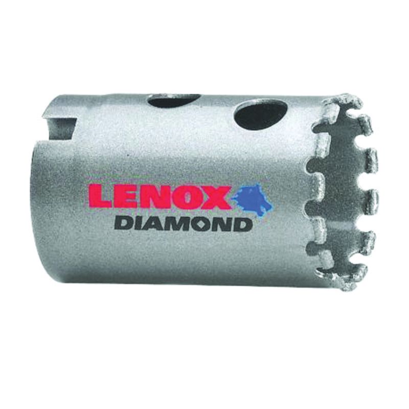 Lenox Diamond 1211520DGHS Hole Saw, 1-1/4 in Dia, 1-5/8 in D Cutting