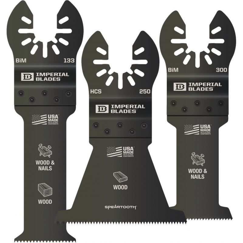 Imperial Blades ONE FIT 3-Piece Oscillating Blade Assortment