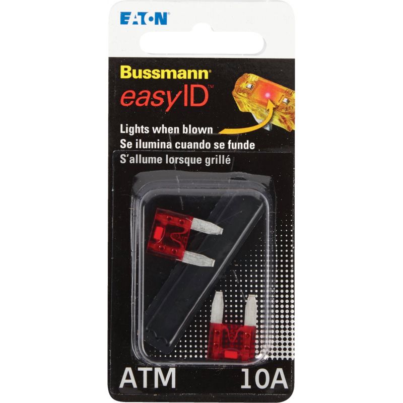 Bussmann easyID Illuminating Automotive Fuse Red, 10A