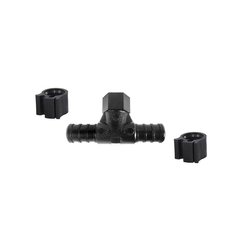 Flair-It PEXLOCK 30834 Reducing Pipe Tee with Clamp, 1/2 x 1/8 in, FPT, 100 psi Pressure