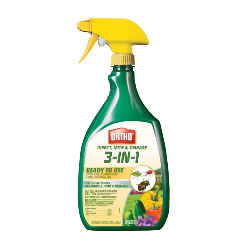 Ortho 0345510 Ready-to-Use Insect Control, Liquid, Spray Application, 24 oz Bottle Yellow