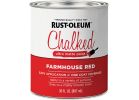 Rust-Oleum Chalked Ultra Matte Chalk Paint Farmhouse Red, 30 Oz.