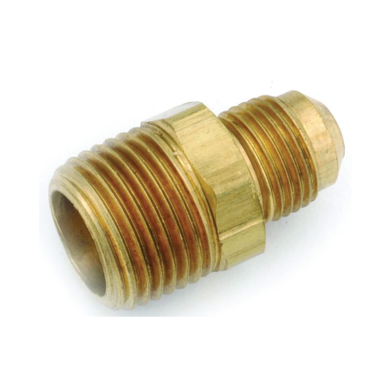Anderson Metals 754048-0612 Connector, 3/8 x 3/4 in, Flare x MPT, Brass