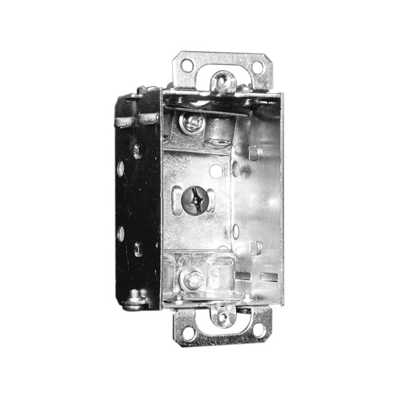 Hubbell 1100LUBAR Device Box, 1-Gang, Metal, Flush