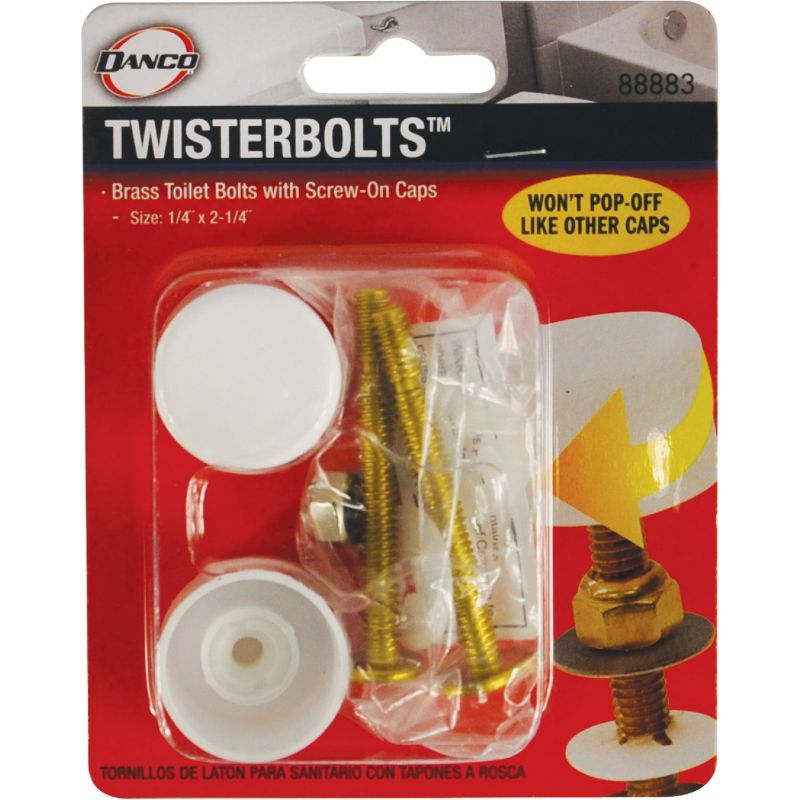 Danco 1/4 In. Twister Screw-On Caps And Bolts 1/4 In.