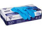West Chester Protective Gear Posi Shield Nitrile Disposable Glove With Textured Fingertips XL, Blue