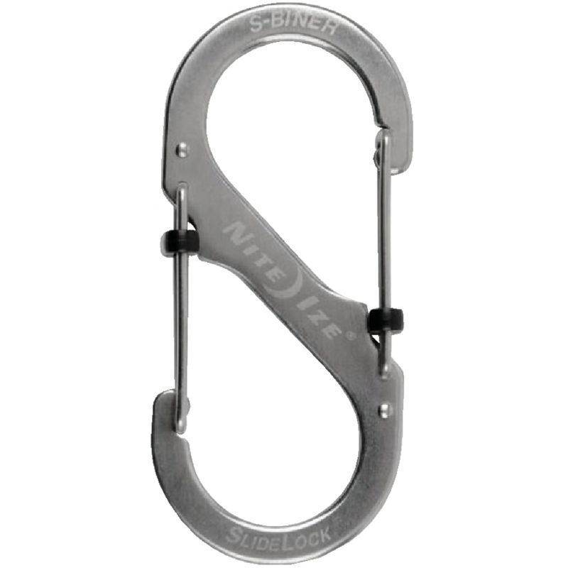 Nite Ize S-Biner SlideLock S-Clip Key Ring Size 4, Stainless Steel