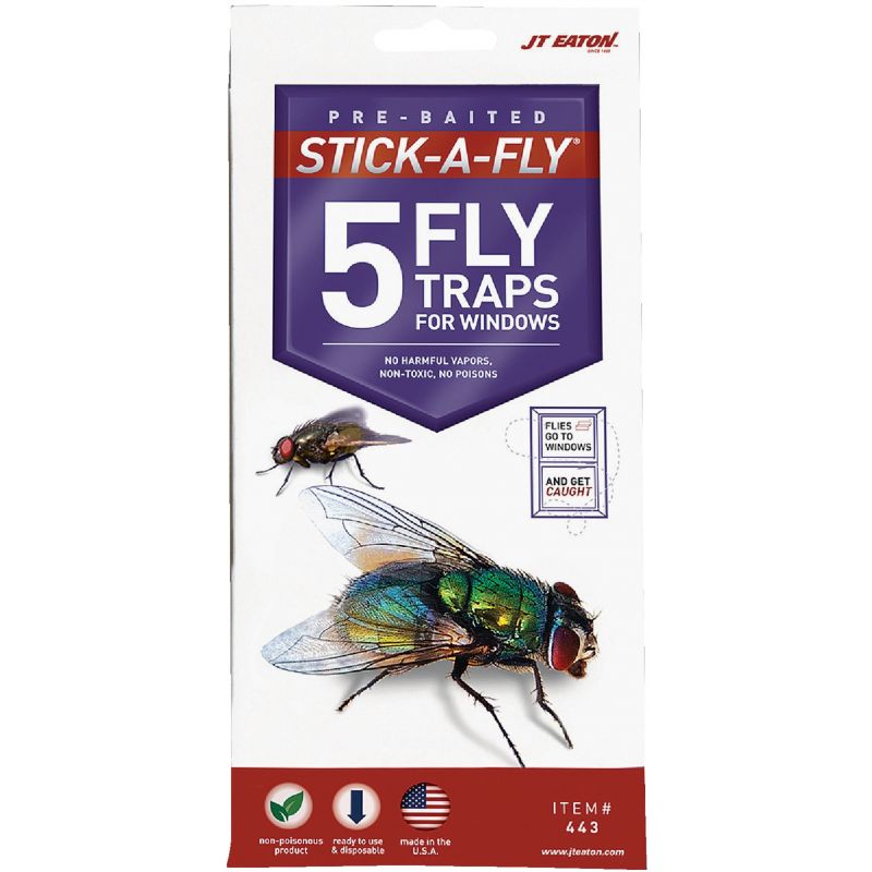 JT Eaton Stick-A-Fly Fly Trap For Windows