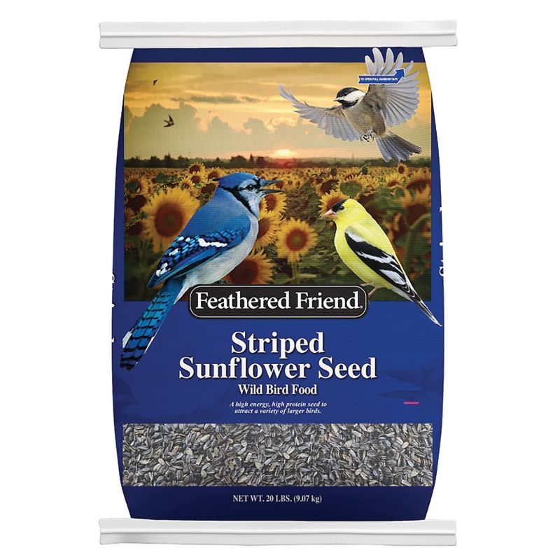 Feathered Friend 14419 Striped Sunflower Seed, 20 lb