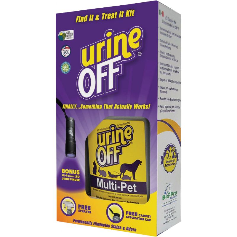Urine Off Find It Treat It Odor &amp; Pet Stain Remover Kit 16.9 Oz.