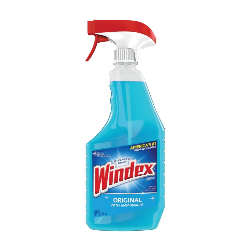 Windex 70195/70343 Glass Cleaner, 23 oz Bottle, Liquid, Floral, Blue Blue