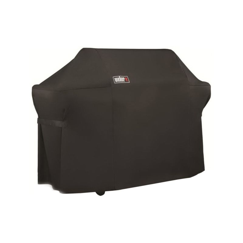 Weber Summit 7109 Premium Grill Cover, 74.8 in W, 26.8 in D, 47 in H, Polyester, Black Black