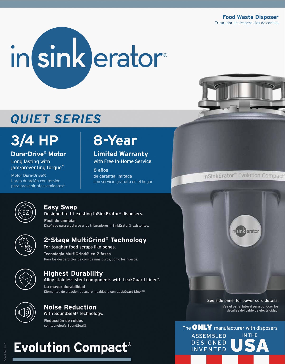 Buy Insinkerator 3/4 HP Evolution Compact Garbage Disposer