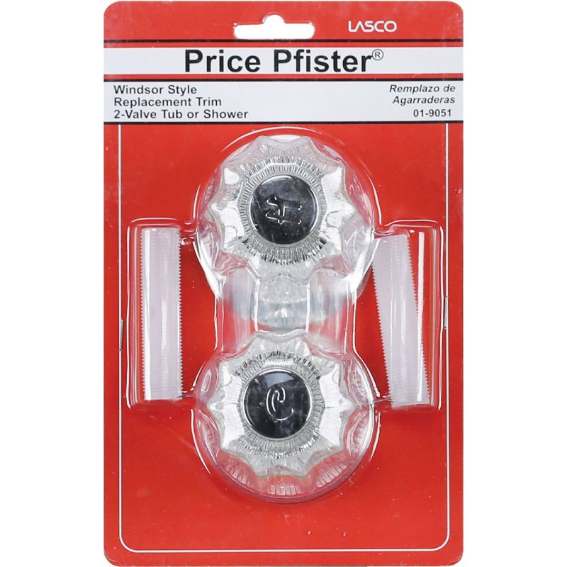 Lasco Price Pfister Windsor 2 Valve Tub And Shower Handle Kit