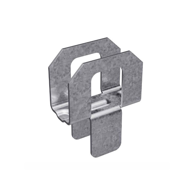 Simpson Strong-Tie PSCA 7/16 Panel Sheathing Clip, 20 ga Thick Material, Steel, Galvanized