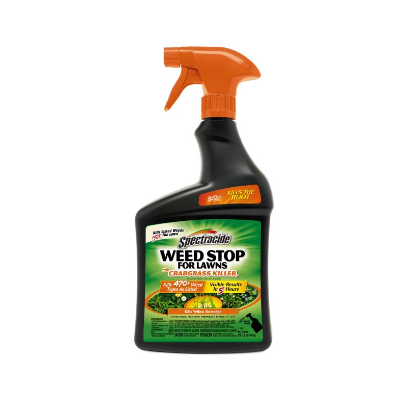 Spectracide Weed Stop HG-96590 RTU Weed Killer, Liquid, 32 fl-oz Opaque Brown