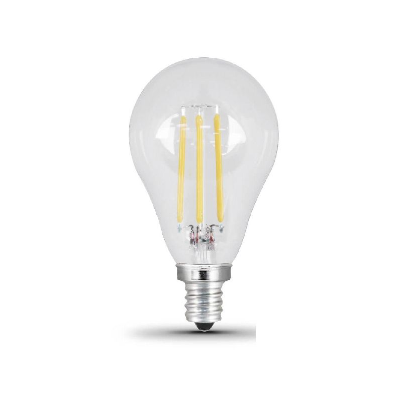 Feit Electric BPA1560C850LED/2 LED Bulb, General Purpose, A15 Lamp, 60 W Equivalent, E12 Lamp Base, Dimmable, Clear