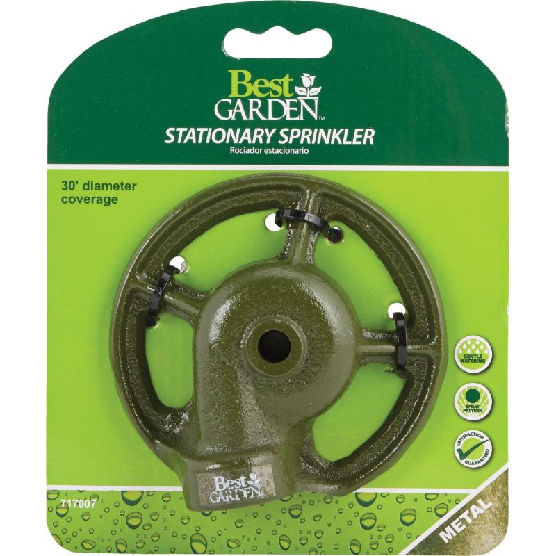 Best Garden Metal Stationary Sprinkler Green