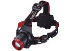 Police Security Lookout Focusing LED Headlamp Black