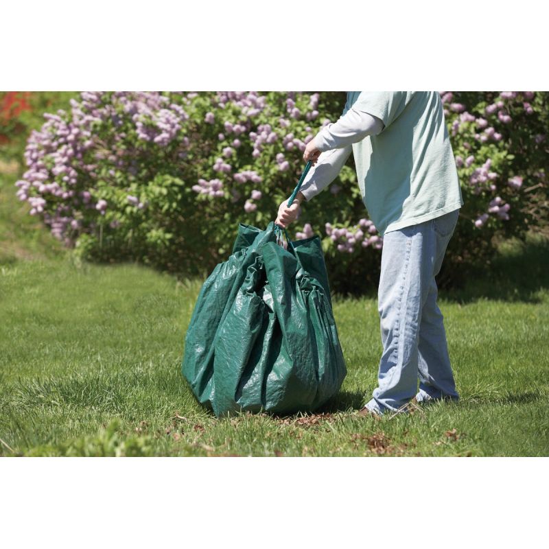 Do it Best Drawstring Lawn Cleanup Tarp Green