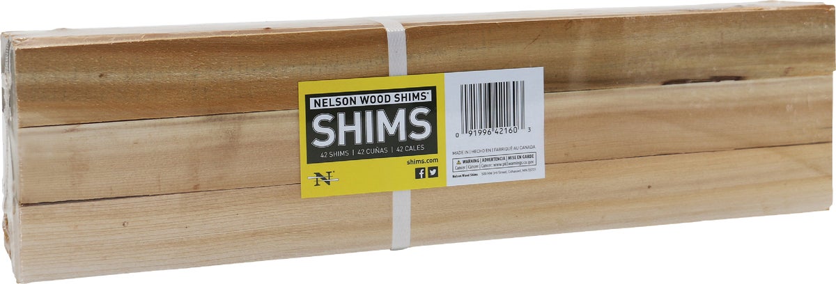 Nelson Wood Shims - 16 Long ~ 42 Pack Bundle