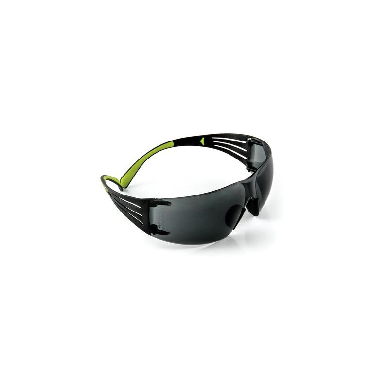 3M SF400G-WV-6 Safety Eyewear, Anti-Fog, Scratch-Resistant Lens, Neon Green/Black Frame