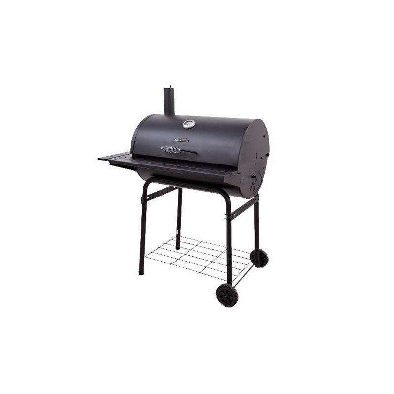 Char-Broil American Gourmet 800 Series 12301714 Large Barrel Grill, 568 sq-in Primary Cooking Surface, Black Black