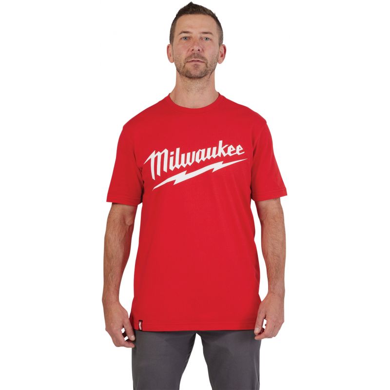 Milwaukee Heavy-Duty T-Shirt M, Red