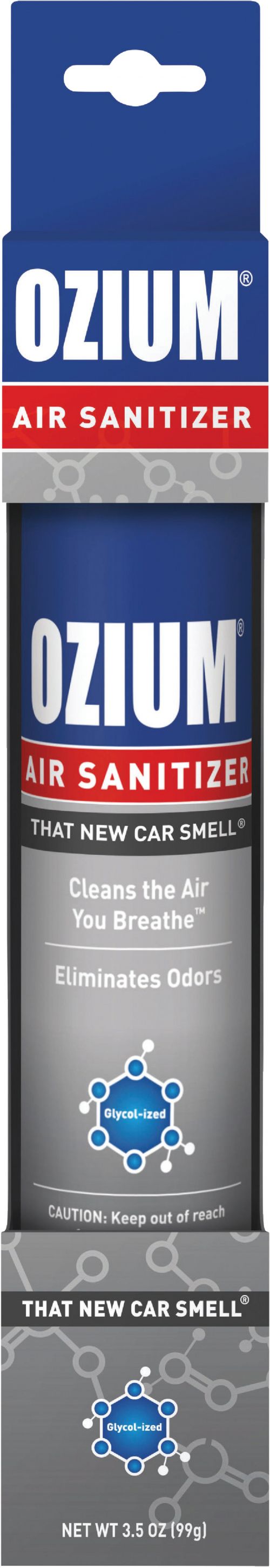 Ozium Air Santisier Spray that New Car Smell 3.5oz, Cleans The Air