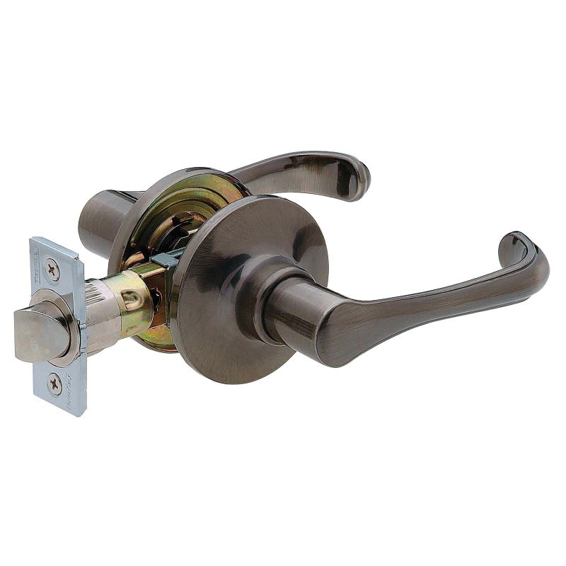 Taymor Professional Series 34-FV9834 Passage Door Lockset, Lever Handle, Antique Nickel, 2-3/8 to 2-3/4 in Backset