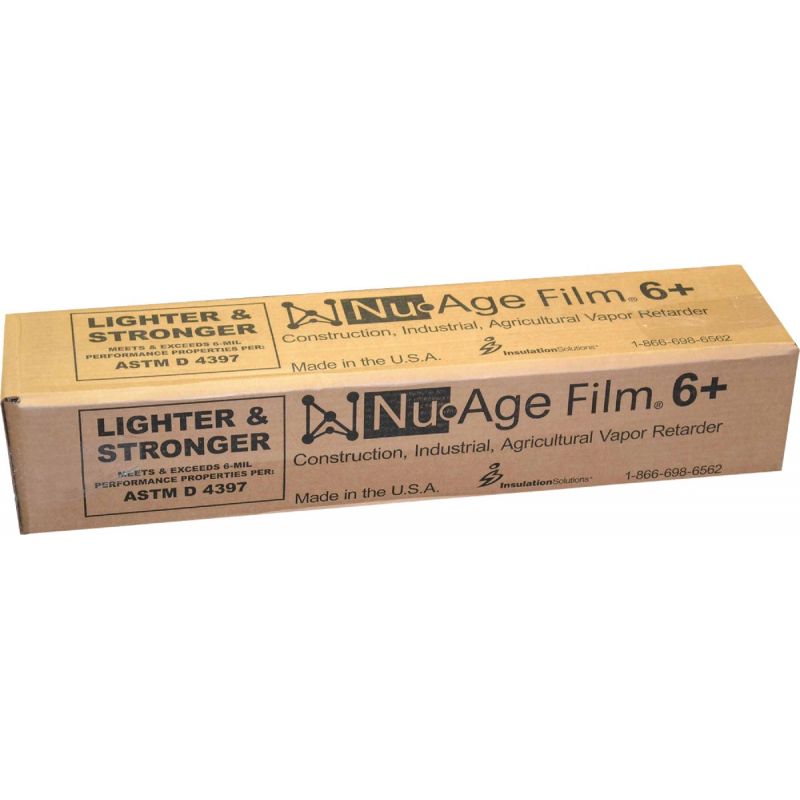 Nu-Age Film 6+ Virgin Resin Poly Sheeting 20 Ft. X 100 Ft., Clear