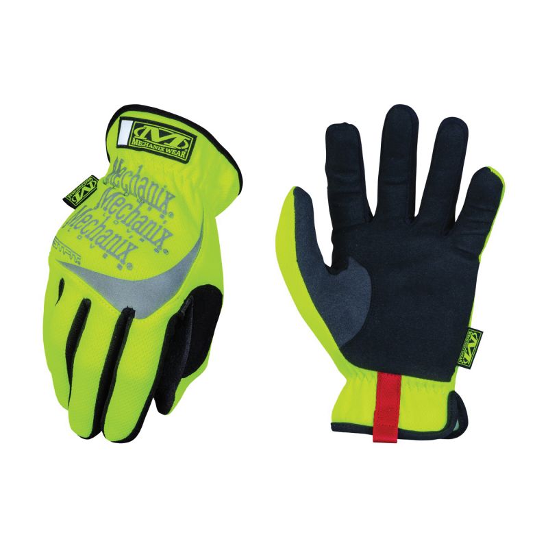 Mechanix Wear FastFit Series SFF-91-012 Work Gloves, Men&#039;s, 2XL, 12 in L, Reinforced Thumb, Elastic Cuff, Yellow 2XL, Yellow