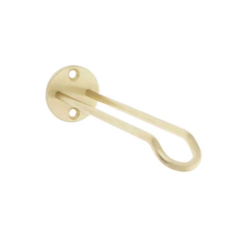 National Hardware N275-521 Plant Hanger Wall Base, 7 in L, 1-25/32 in H, Steel, Brushed Gold, Screw, Wall Mounting