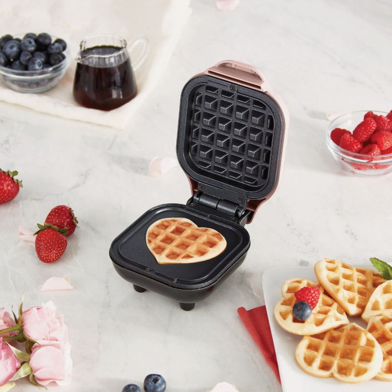Rise by Dash Heart Mini Waffle Maker