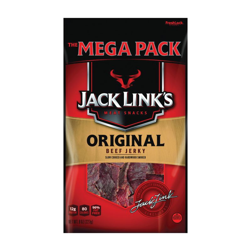 Jack Link&#039;s 10000008206 Snack, Jerky, Original, 8 oz
