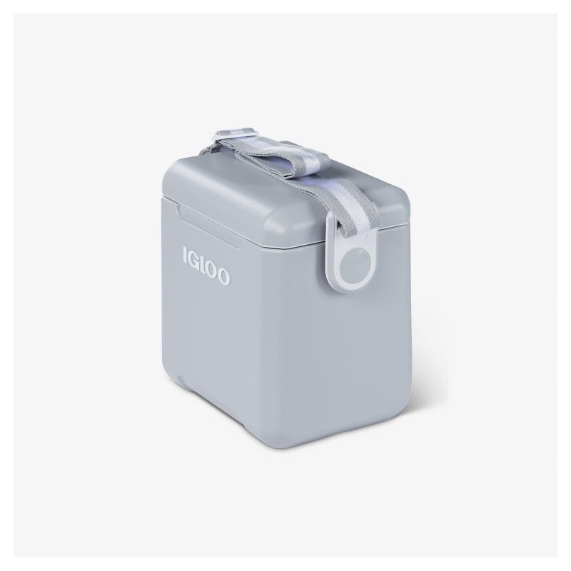 IGLOO &#039;00032651 Tag Along Too Cooler, 14 Can Cooler, Plastic, Light Gray, 2 days Ice Retention Light Gray