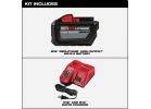 Milwaukee M18 REDLITHIUM High Output Li-Ion Tool Battery w/Rapid Charger